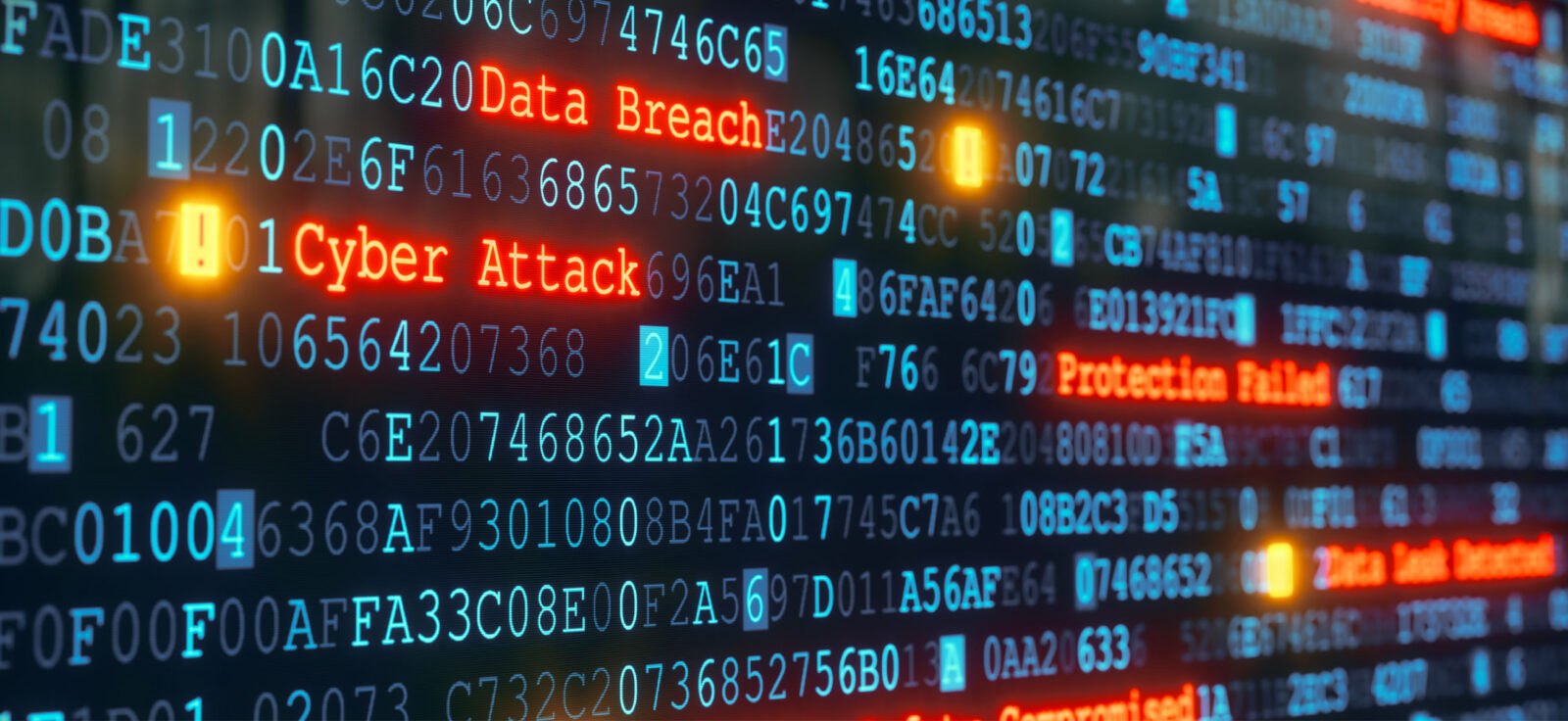 Illustration représentant des concepts de cybersécurité et du code informatique