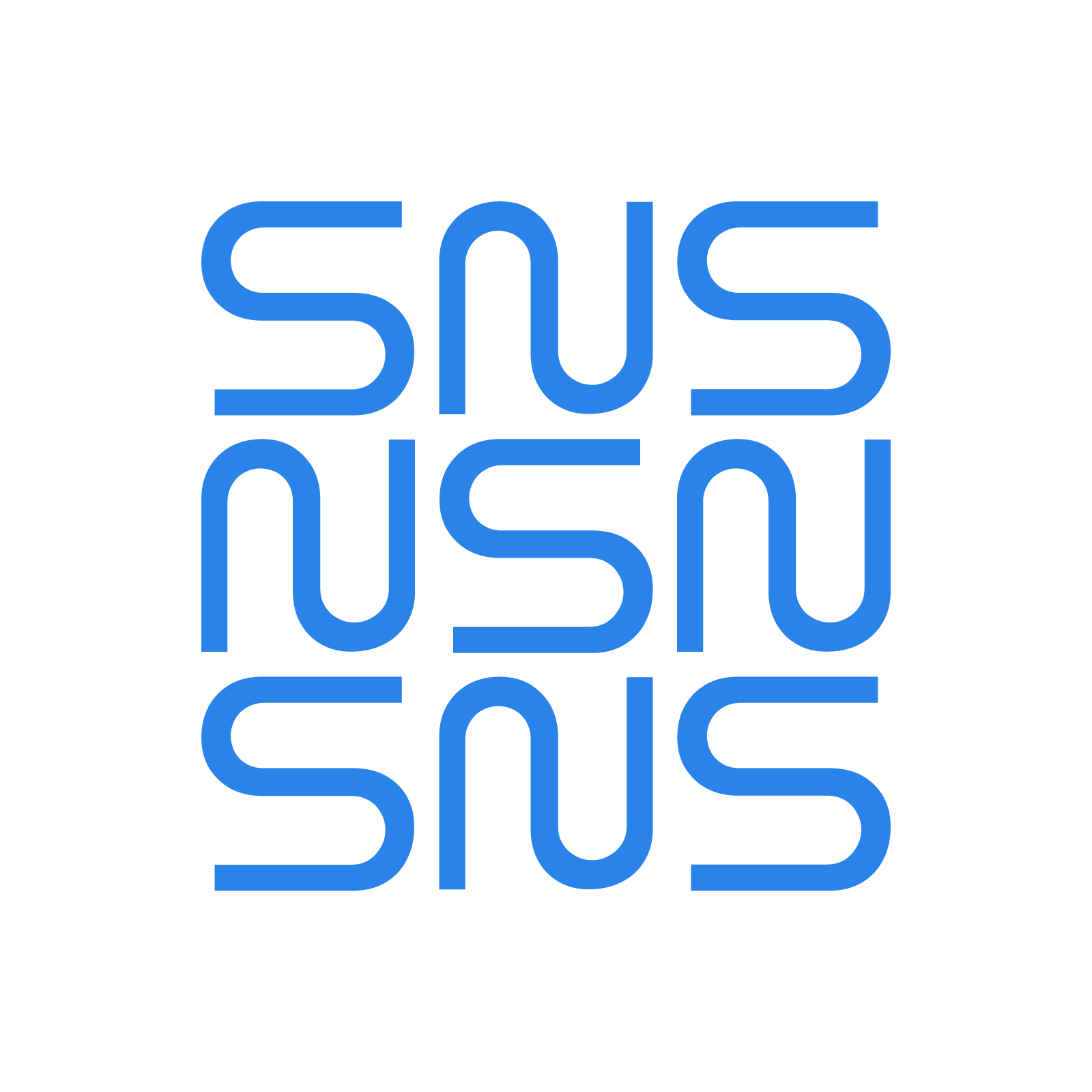 Monogramme bleu SNS Security