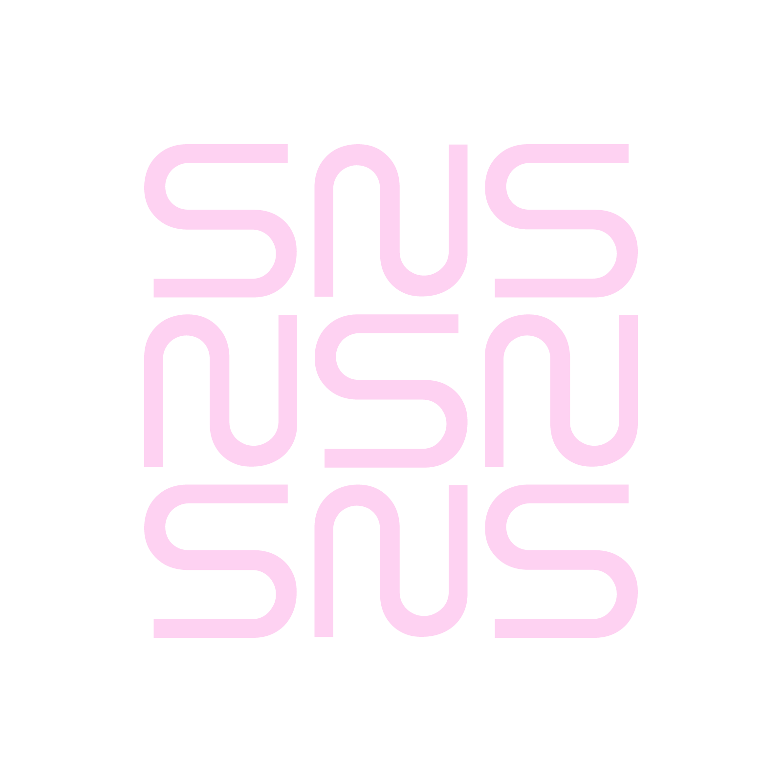 Monogramme rose SNS Security