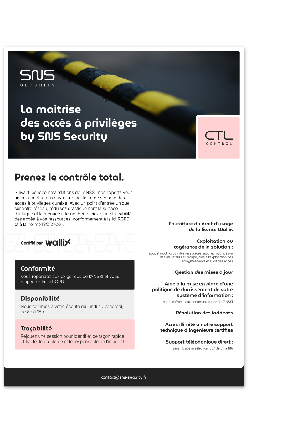 Aperçu de notre fiche produit CONTROL