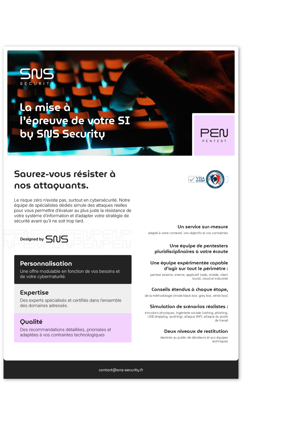 Aperçu de notre fiche produit PENTEST