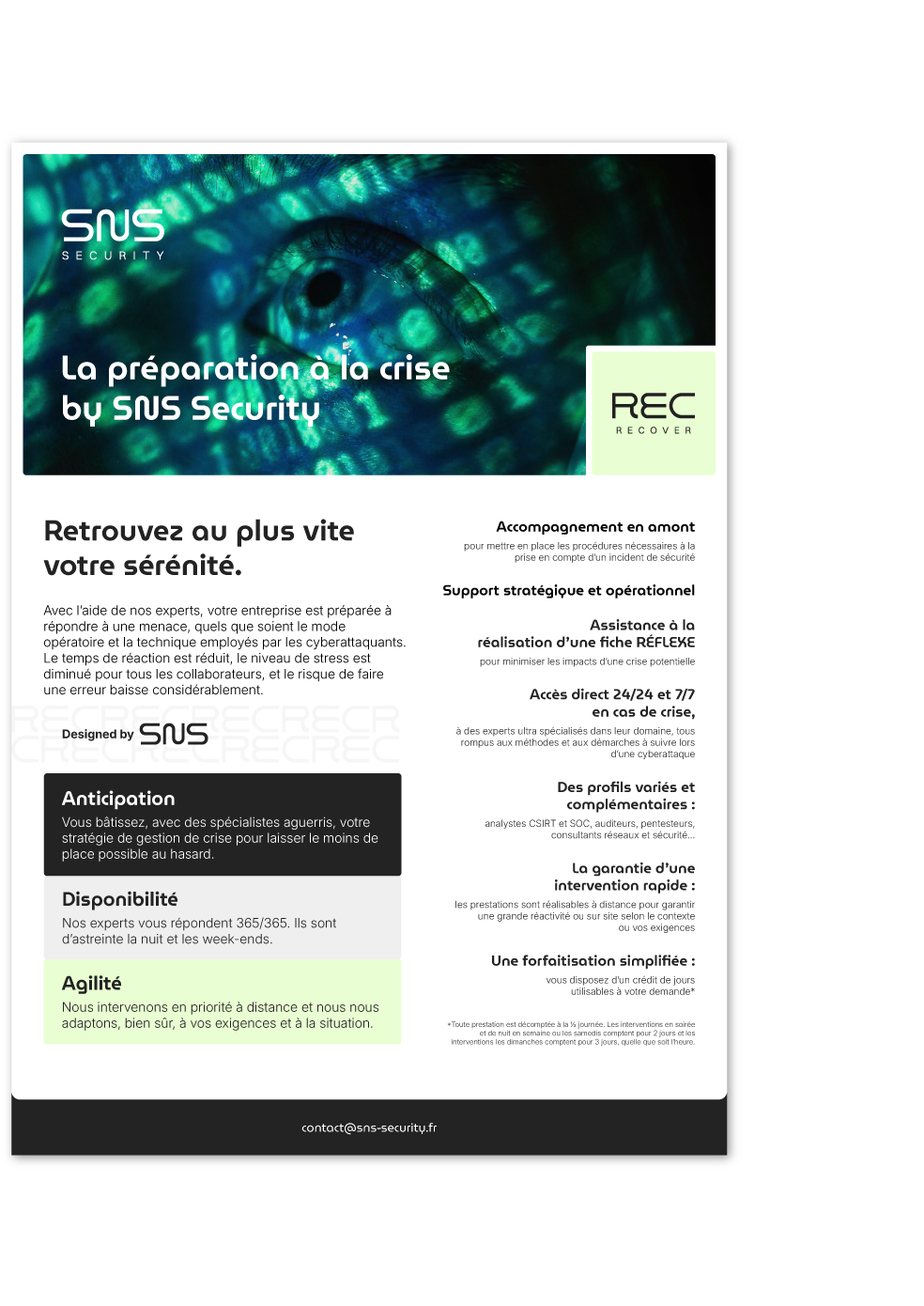 Aperçu de notre fiche produit RECOVER