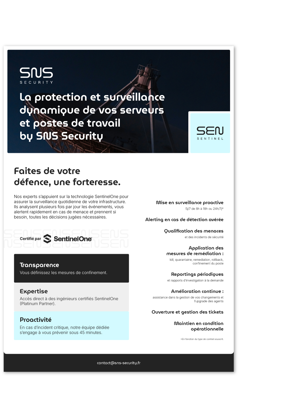 Aperçu de notre fiche produit SENTINEL