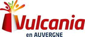 Logo de Vulcania en Auvergne