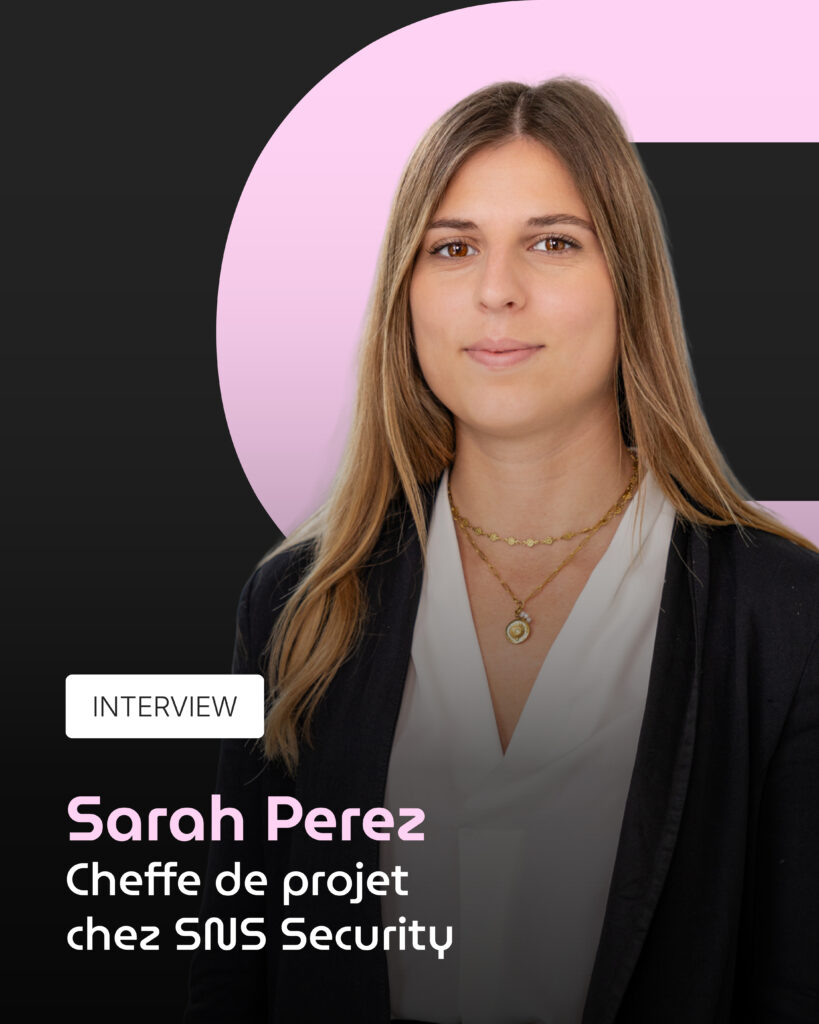 Portrait de Sarah Perez, cheffe de projet