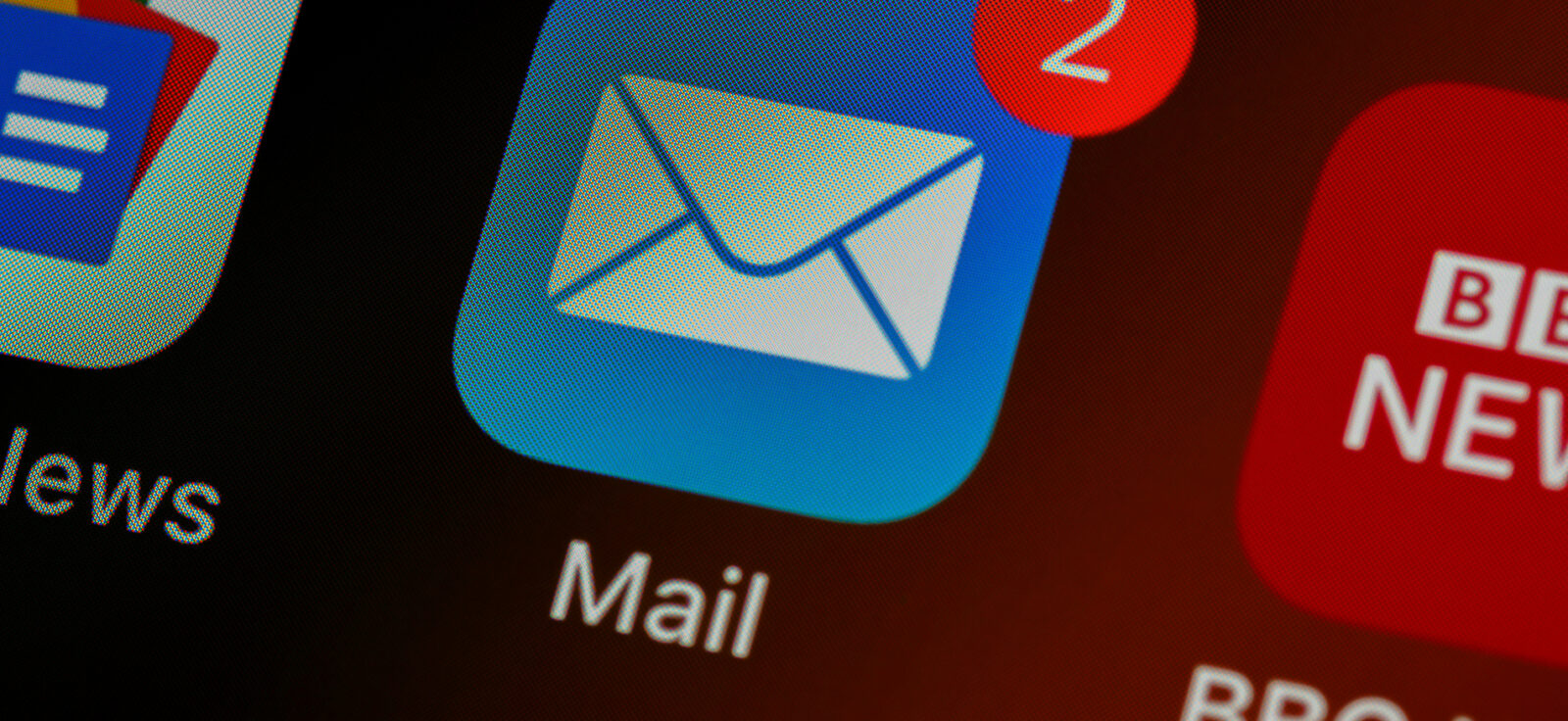 Applications email sur un smartphone