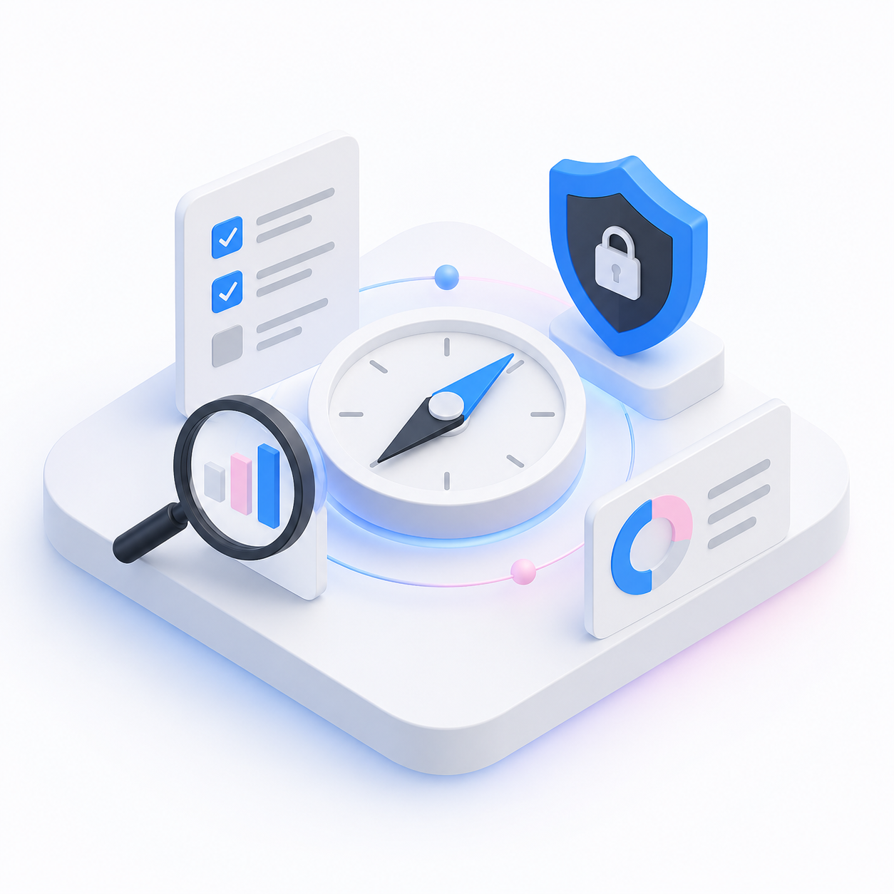 Visuel abstrait d'expertises de consulting cyber